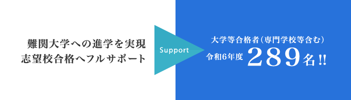 難関大学への進学を実現 志望校合格へフルサポート